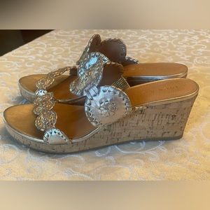 NWOT Jack Rogers Lauren Wedge Sandals